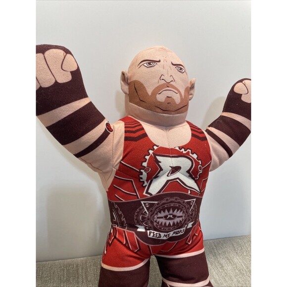 Mattel 16" Plush WWE Brawlin Buddies Ryback Fighting Doll Allen Reeves - Picture 3 of 7